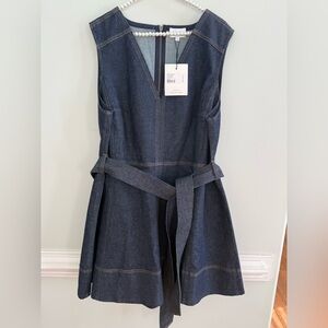 NWT Tanya Taylor REINA DRESS color: indigo denim Sz. 18 OOHH LA LA LUXURY 465.00